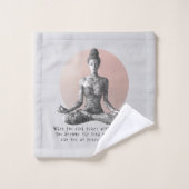 Instructeur de méditation Yoga Reiki Master Lotus  (Gant de toilette)