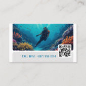 Instructeur de plongée | Frogman | Carte de visite (Dos)