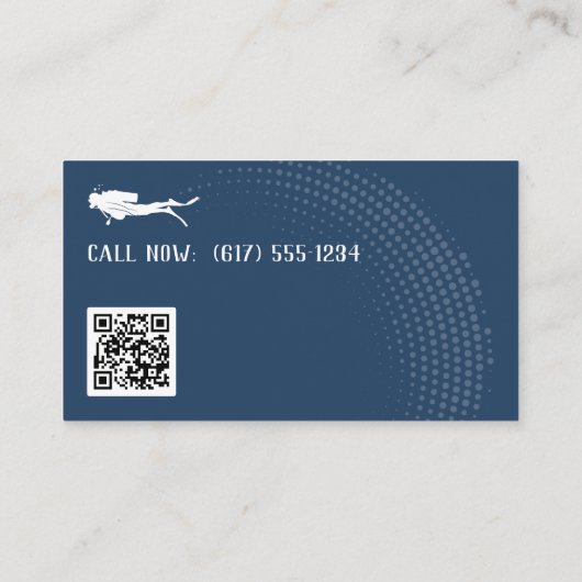 Instructeur de plongée | Frogman | Carte de visite (Dos)