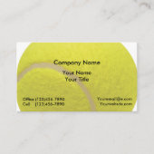 Instructeur de tennis Carte de visite (Devant)