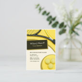 Instructeur de tennis Carte de visite (Debout devant)