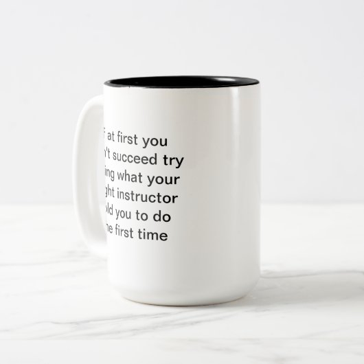 Instructeur de vol Credo Mug (Devant gauche)