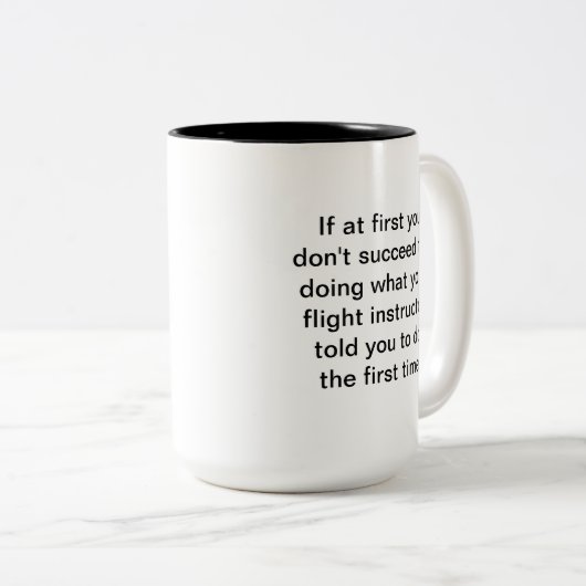 Instructeur de vol Credo Mug (Devant droit)