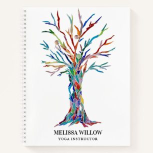 Instructeur de yoga Arbre de vie Carnet spiral