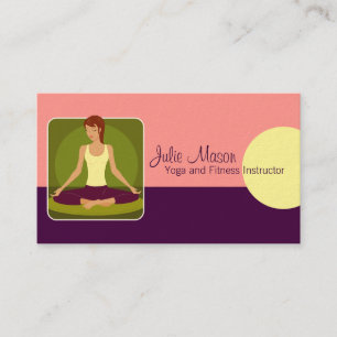 Instructeur de yoga Carte de visite