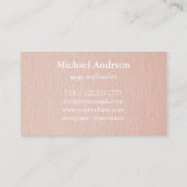 Instructeur de Yoga Carte de visite de style Vinta (Dos)