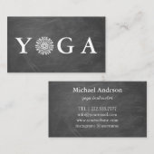 Instructeur de Yoga Carte de visite de style Vinta (Devant / Derrière)