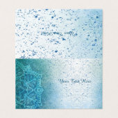 Instructeur de Yoga Carte de visite Mandala (Extérieur déplié)