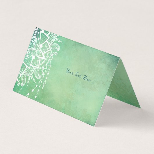 Instructeur de Yoga Carte de visite Mandala (Devant)