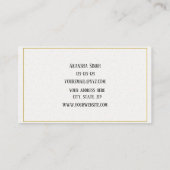 Instructeur de yoga Carte de visite minimal (Dos)