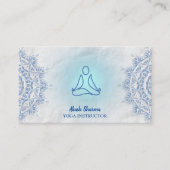 Instructeur de yoga Chakra Mandala Carte de visite (Devant)