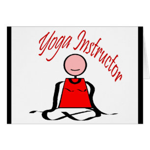 Instructeur de yoga---Chiffre de bâton de positio
