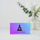 Instructeur de yoga et cartes de visite principaux (Debout devant)