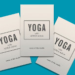 Instructeur de Yoga Silver Faux minimal<br><div class="desc">Modèle simple personnalisable avec faux arrière - plan argent. Vous pouvez personnaliser un texte avec votre texte.</div>