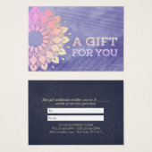 Instructeur de Yoga violet Rose Gold Mandala (Devant & derrière)