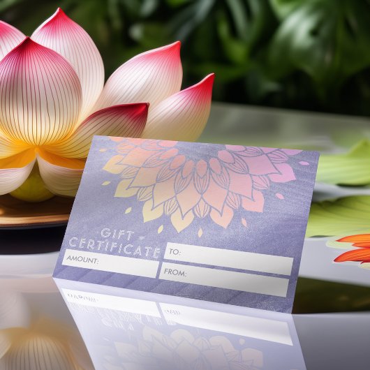 Instructeur de Yoga violet Rose Gold Mandala