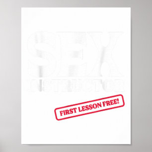 Instructeur Eerste Les Gratis! Meisjes uitgaansgro Poster
