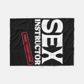 Instructeur Eerste Les Gratis! Meisjesavond Fleece Deken (Voorkant (Horizontaal))