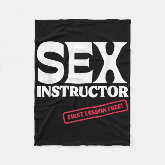 Instructeur Eerste Les Gratis! Meisjesavond Fleece Deken (Voorkant)