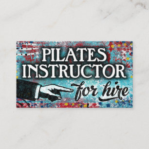 Instructeur Pilates Pour Location Cartes de visite