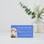 Instructeur voor lamsvlees visitekaartje (Staand voorkant)