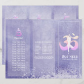 Instructeur voor Meditatie Yoga Pose Brochure (Voorkant / Achterkant)