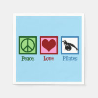 Instructeur voor Peace Love Pilot Cute Blue Party