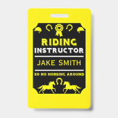 instructeur voor ruiters te paard badge (Back)