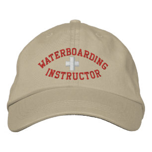 Instructeur voor waterboarding geborduurde pet