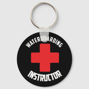 Instructeur voor waterboarding sleutelhanger