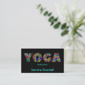 Instructeur YOGA Carte de visite assez personnalis (Debout devant)