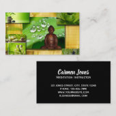 Instructeur Zen & Buddha Collage Meditation Visitekaartje (Voorkant / Achterkant)