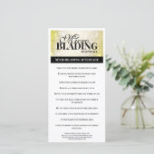 Instructie voor wenkbrauw nazorg Eenvoudig Zwart G Bedankkaart (Staand voorkant)