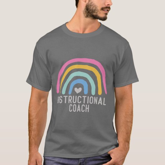 Instructiecoach: Regenboog van het leren T-shirt (Voorkant)