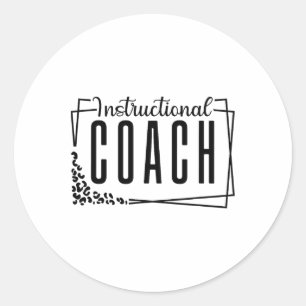 Instructiecoach terug naar school matching groep  ronde sticker