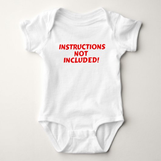Instructies niet inbegrepen romper (Voorkant)