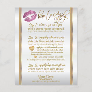 Instructies - Roze glazen lip Flyer