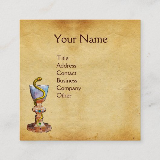 INSTRUCTIES VOOR GEBRUIK VIERKANTE VISITEKAARTJE (Voorkant)