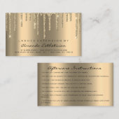 Instructies voor het nageven Uitschuifbalken Uitsc Visitekaartje (Voorkant / Achterkant)