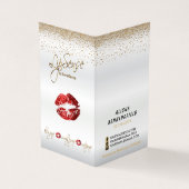 Instructies voor rode en gouden hulp visitekaartjes (Buitenkant)