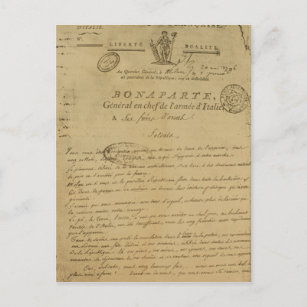 Instructies voor soldaten afgegeven door Napoleon Briefkaart