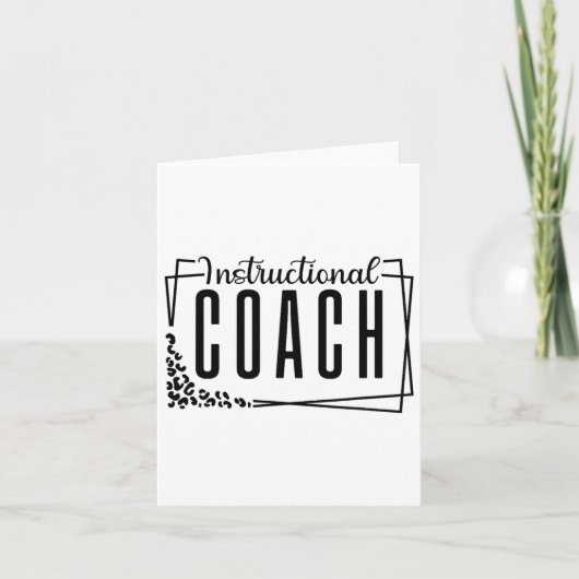 Instructieve coach Terug naar schoolovereenkomende Kaart (Voorkant)