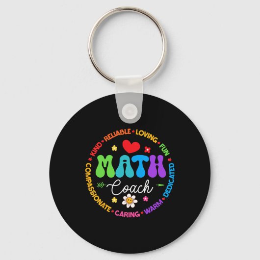 Instructional Math Coach Crew Back To School Match Sleutelhanger (Voorkant)
