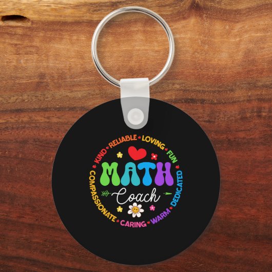 Instructional Math Coach Crew Back To School Match Sleutelhanger (Voorkant)