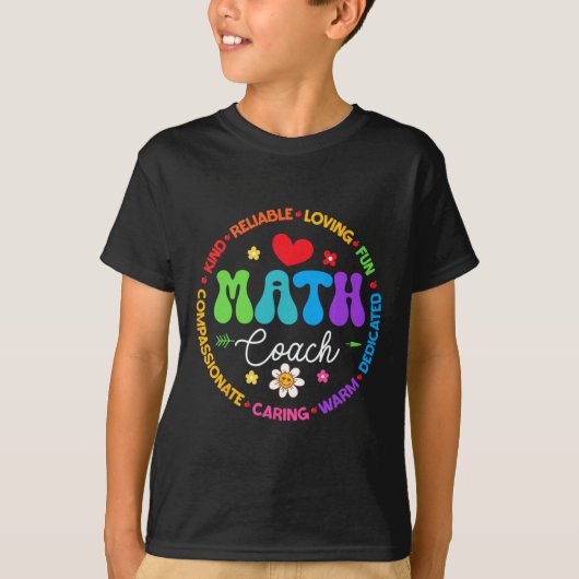 Instructional Math Coach Crew Back To School Match T-shirt (Voorkant)
