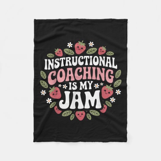 Instructionele coaching is mijn JAM Teacher Coach Fleece Deken (Voorkant)