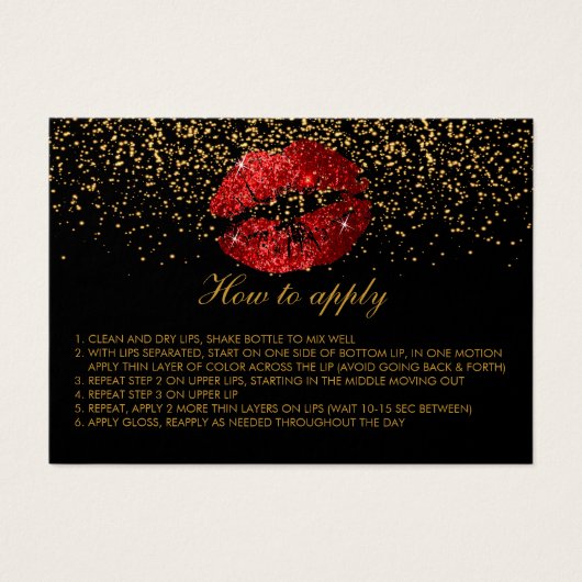 Instructions d'application des lèvres de Parties s (Devant)