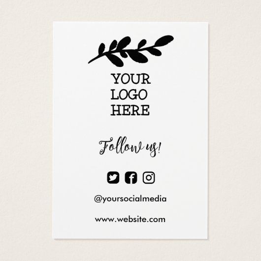 Instructions de lavage artisanal Logo des médias s (Dos)