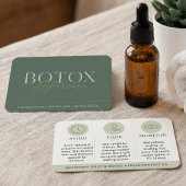 Instructions de post-traitement Botox Green Minima