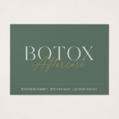Instructions de post-traitement Botox Green Minima (Devant)